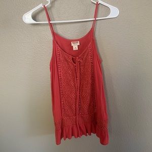 Coral colored tank top/blouse!!